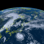 Typhoon Lan hits central Japan